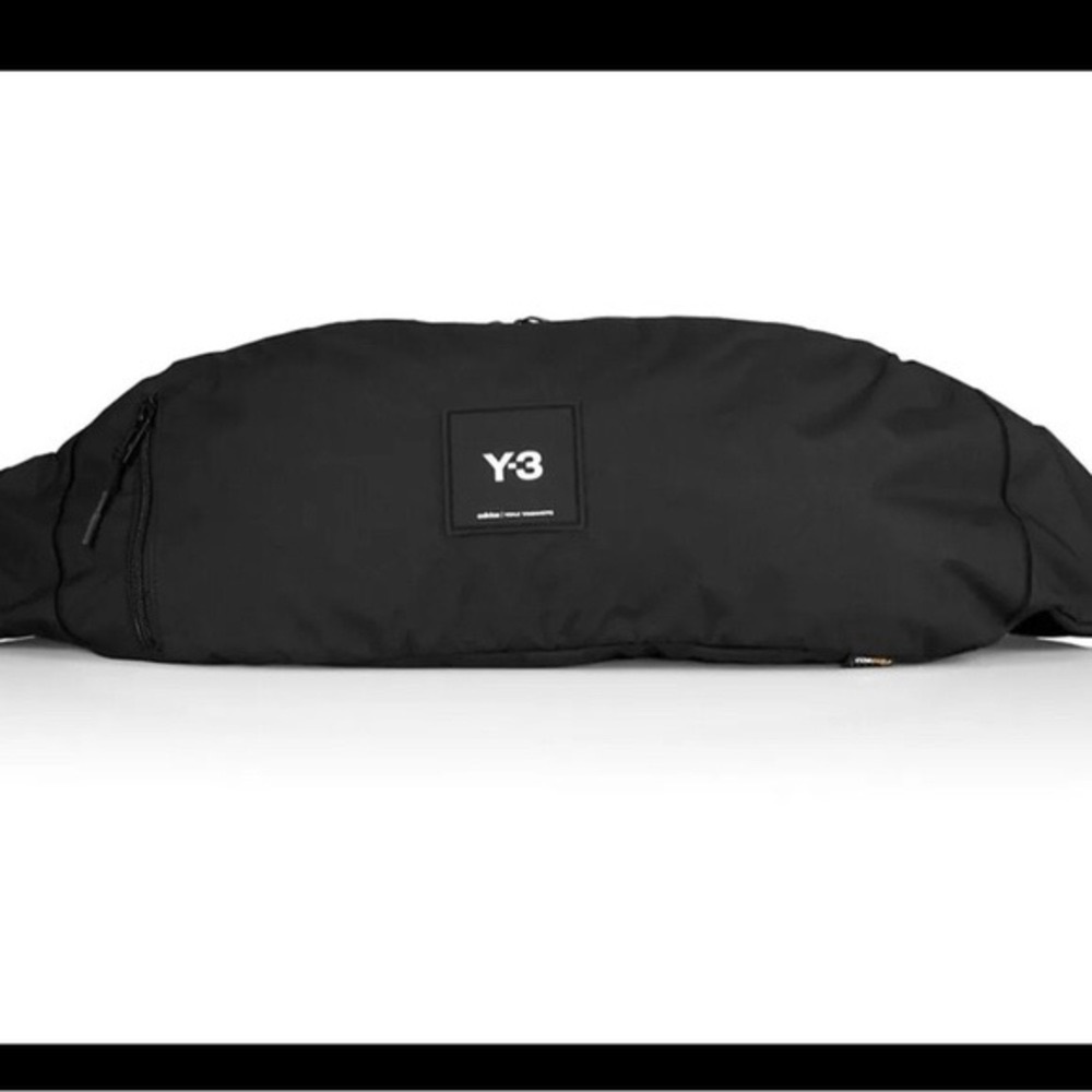 NWT Y-3 Yohji Yamamoto x Adidas Logo Crossbody Sling Bag in Black with dust bag
